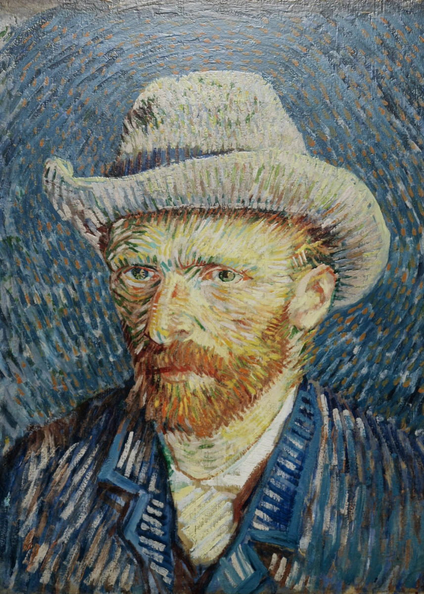 Self-portrait with Grey Felt Hat