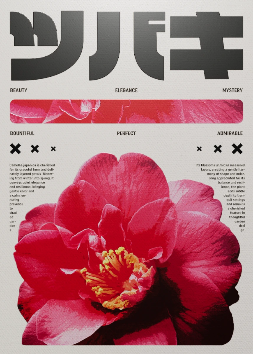 Deep Red Camellia