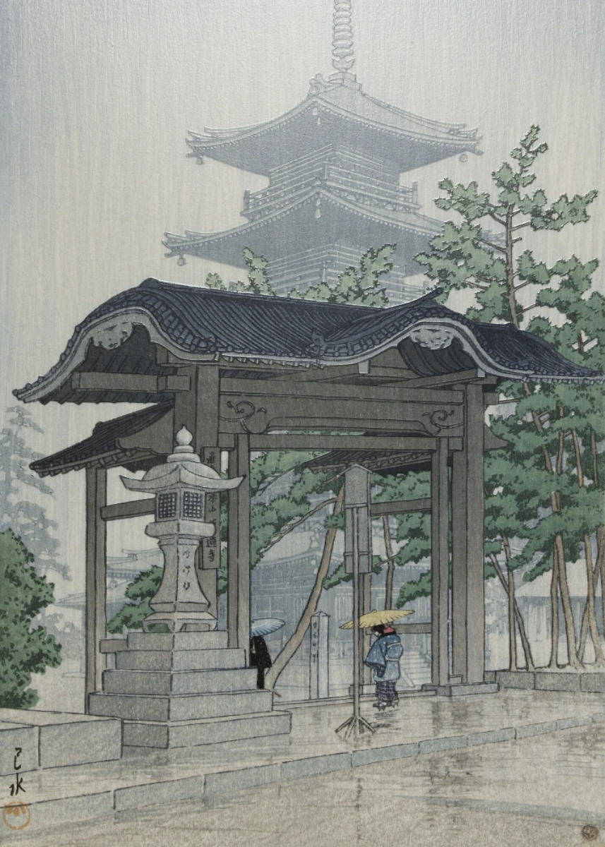 Rain at Senso-ji Temple
