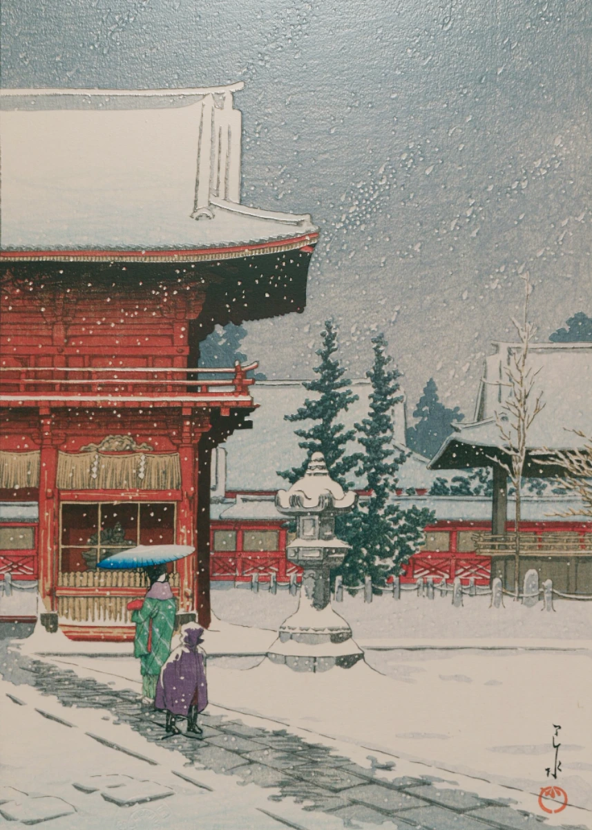 Snow at Toshogu Shrine, Nikko