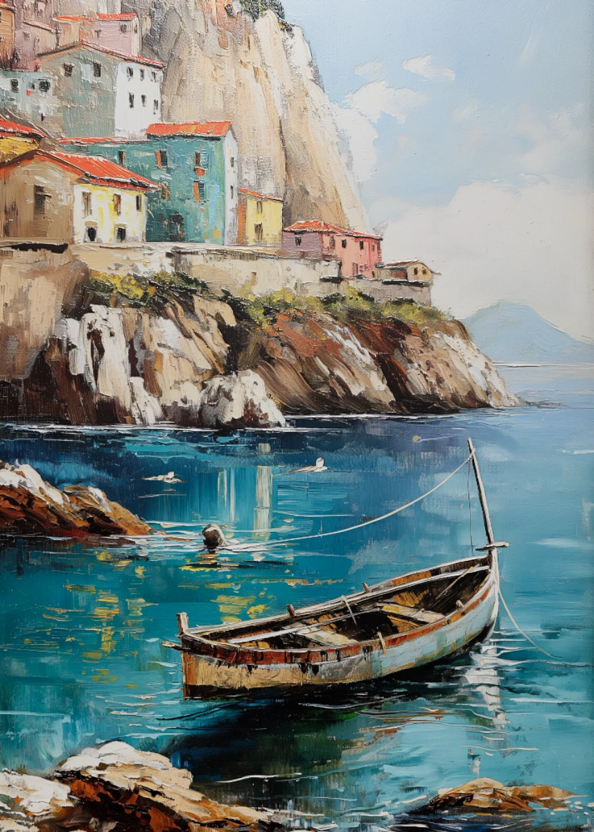 Cliffside Blue Noon