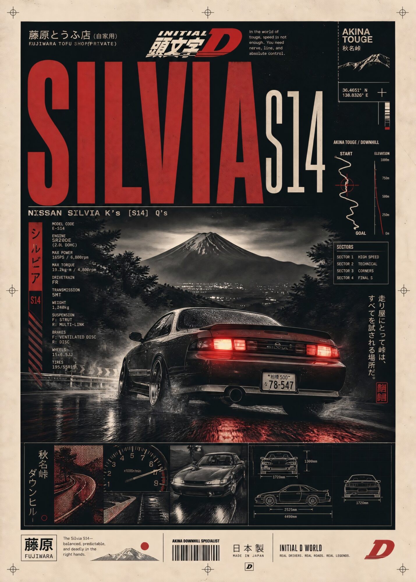 Silvia S14 Akina Descent
